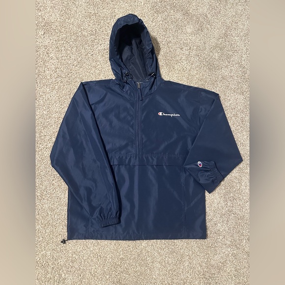 Champion Other - Half zip navy blue champion wind breaker